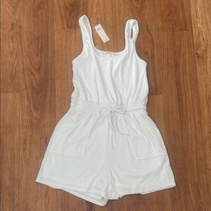 White Sleeveless Romper